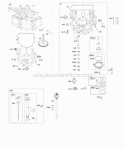 Engine Sump Oil Pump DipstickTube Assembly Diagram and Parts List for 40G777-1222-B1  Briggs and Stratton Engine
